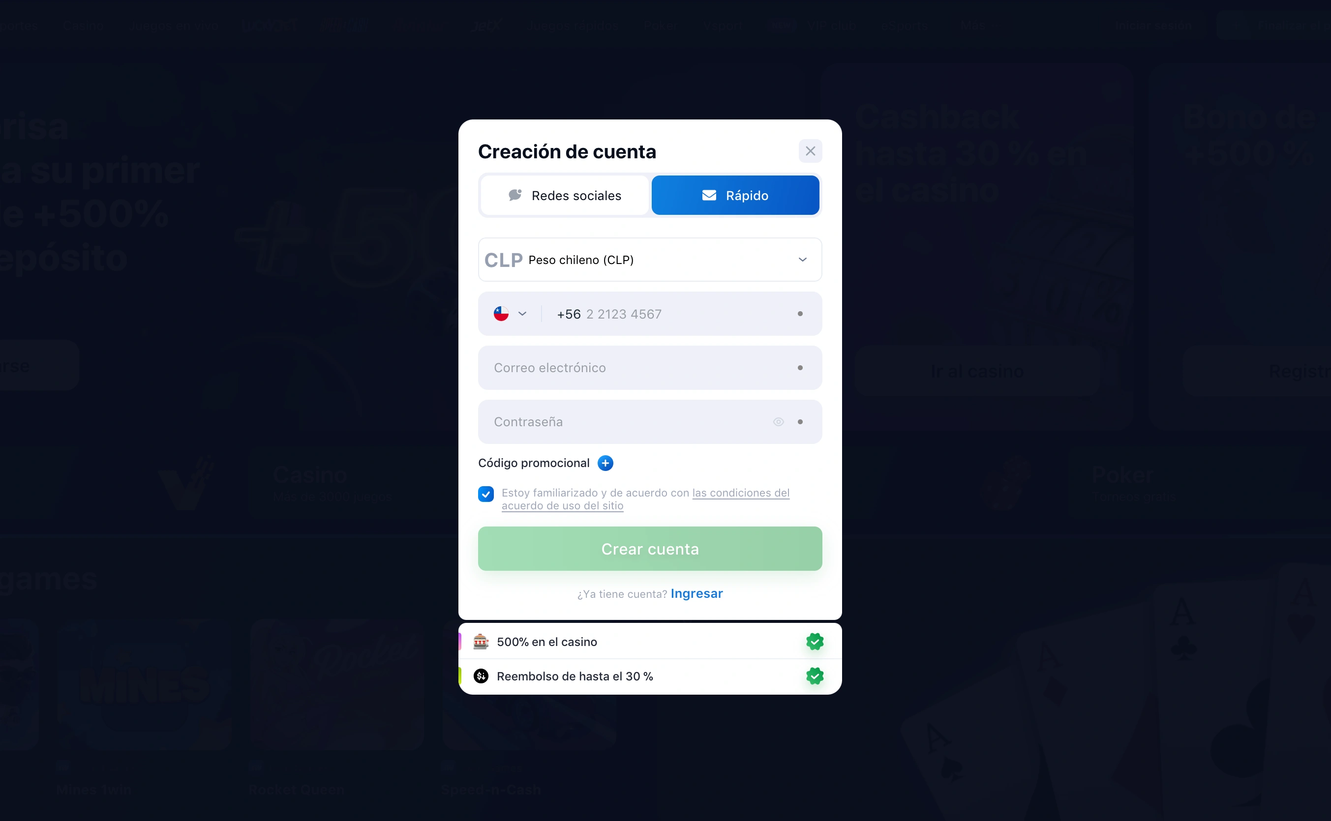 ¿Cómo Iniciar Sesión y Registrarse en la 1win App?